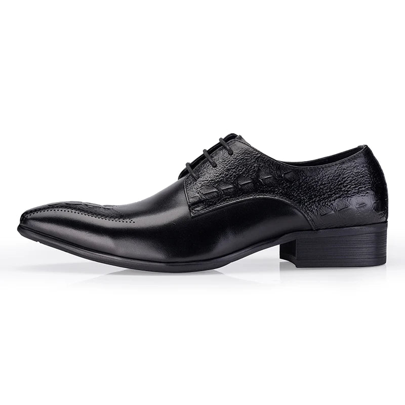 Derby Sydney Croc Embossed Brogued VES – č. 6