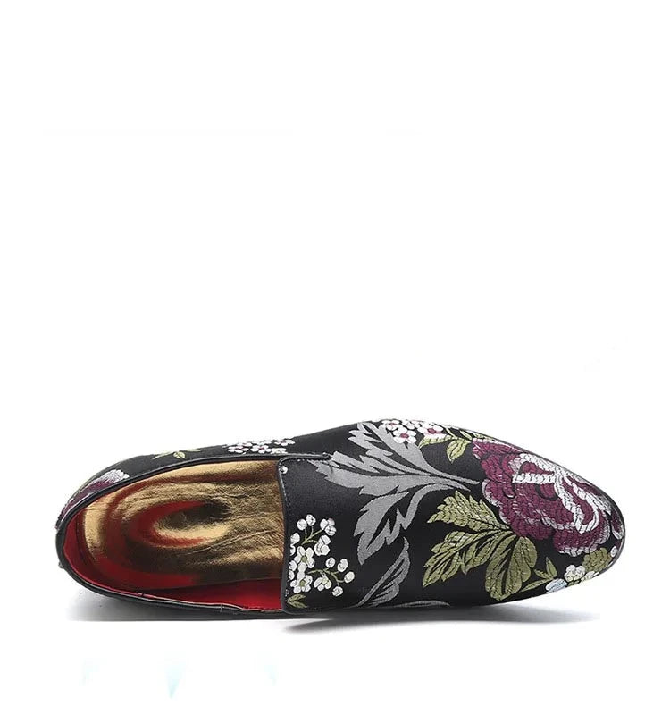 Loafer Legendary Flowers Black Giovanni Marchetti VES - No. 11