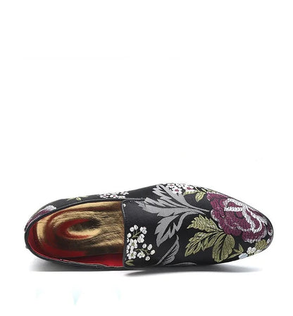 Loafer Legendary Flowers Black Giovanni Marchetti VES - č. 11