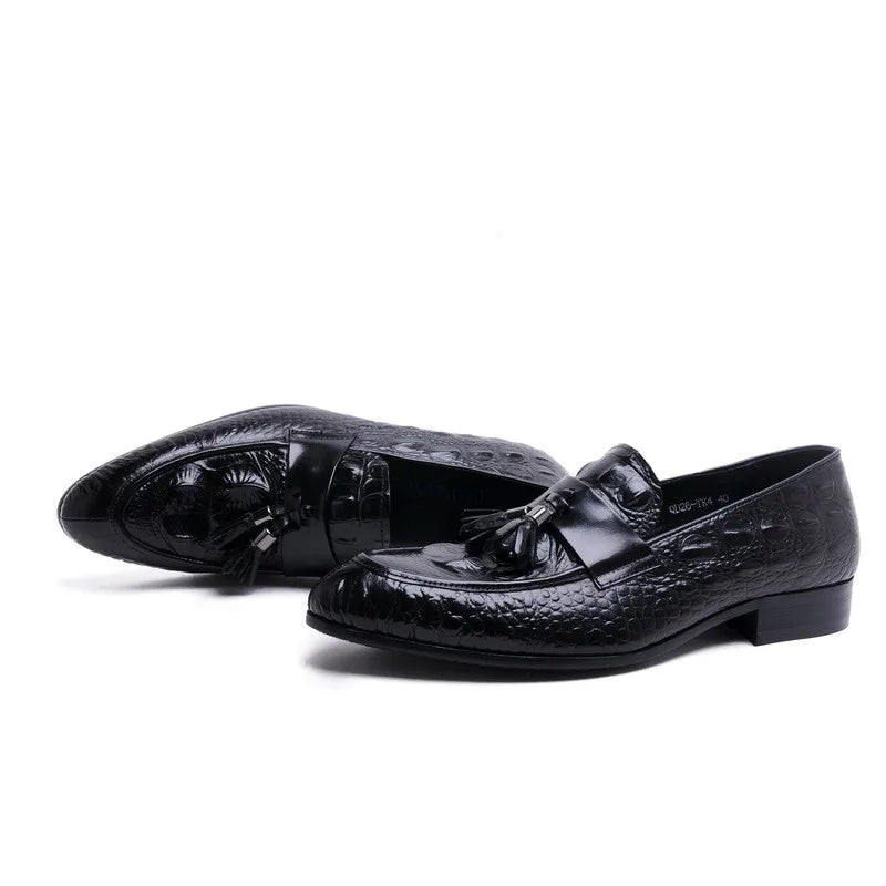 Loafer James Croc Embossed Tasseled VES - č. 54