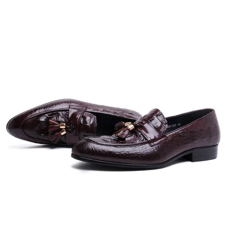 Loafer James Croc Embossed Tasseled VES - No. 54