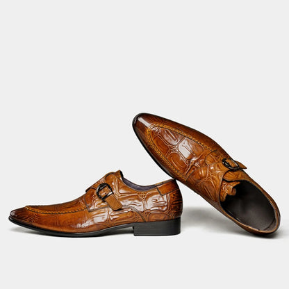 Monkstrap Ronald Croc Embossed