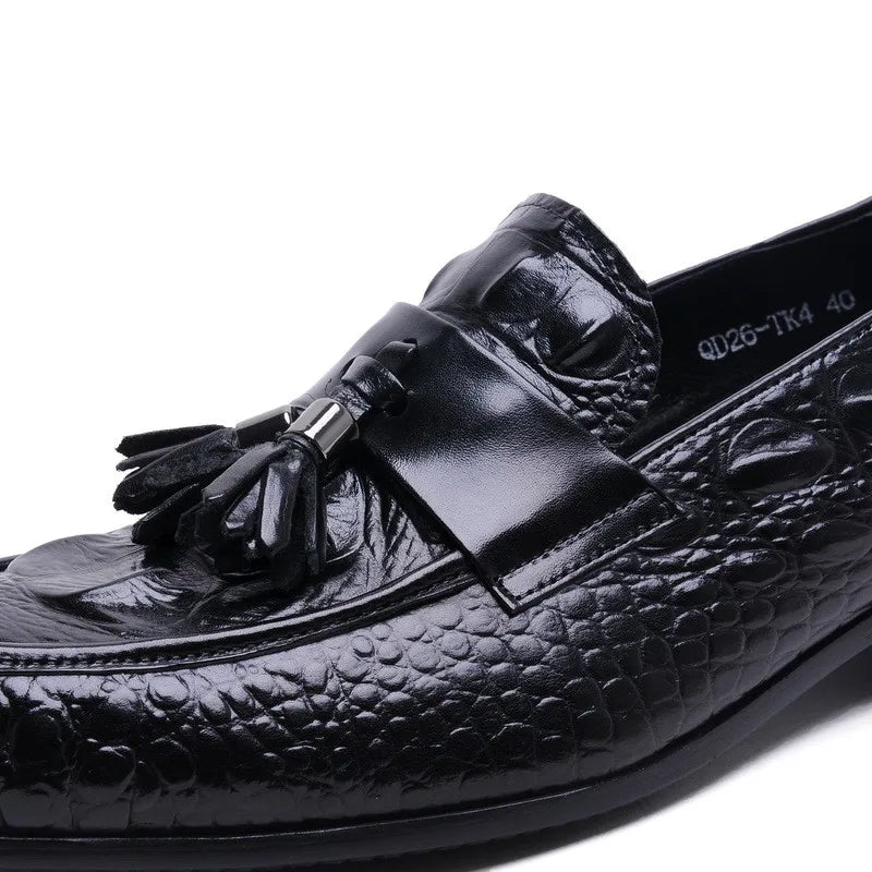 Loafer James Croc Embossed Tasseled VES - č. 54