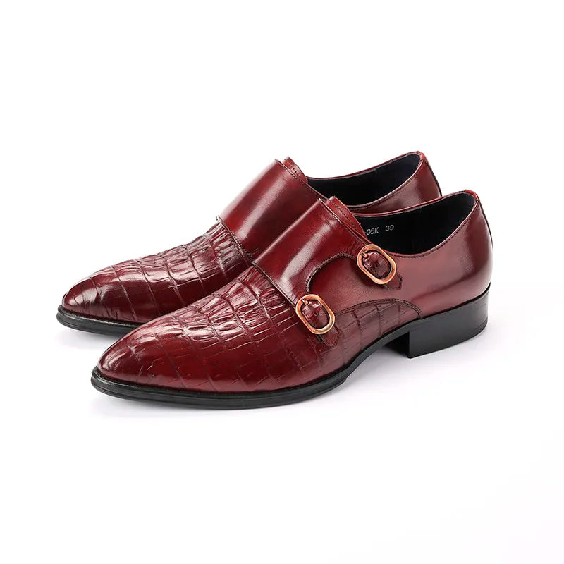 Monkstrap Charles Croc Embossed VES - č. 29