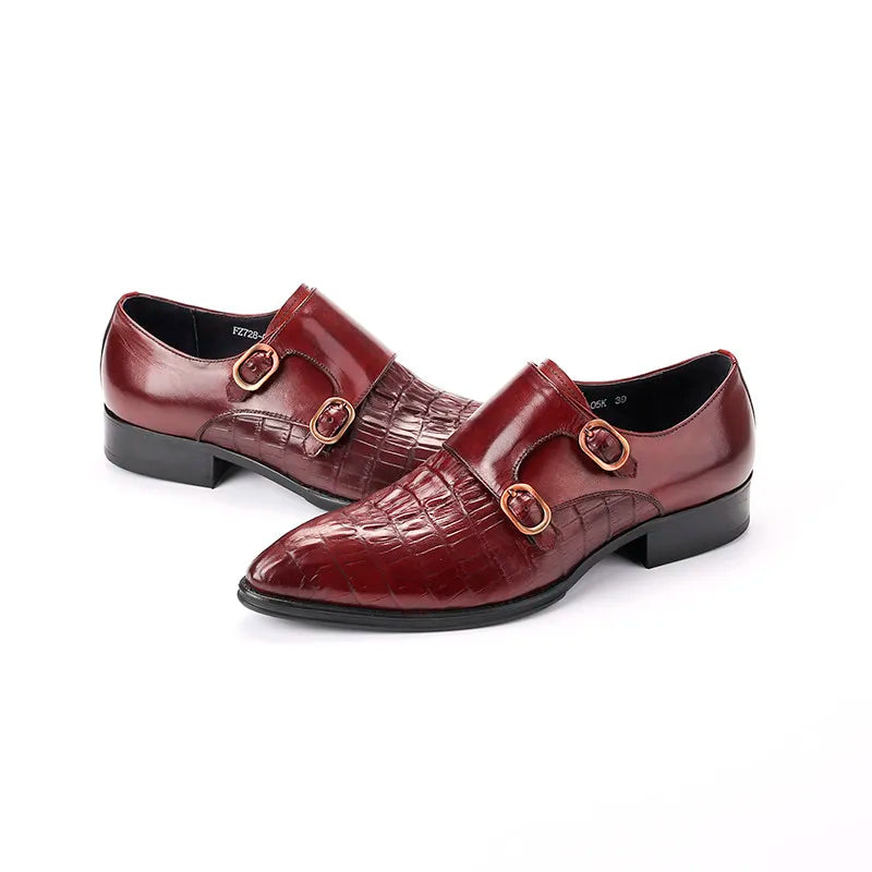 Monkstrap Charles Croc Embossed VES - č. 29