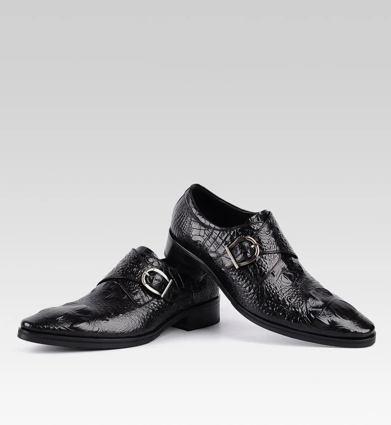 Monkstrap Harry Croc Embossed VES - č. 11