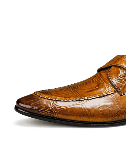 Monkstrap Ronald Croc Embossed