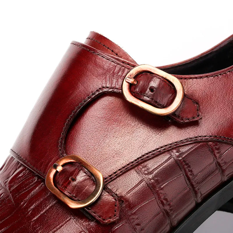 Monkstrap Charles Croc Embossed VES - č. 29