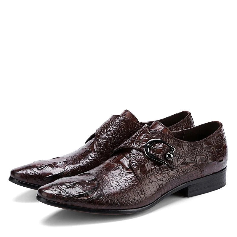 Monkstrap James Croc Embossed VES - No. 54