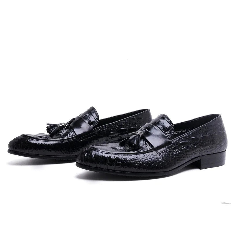 Loafer James Croc Embossed Tasseled VES - No. 54