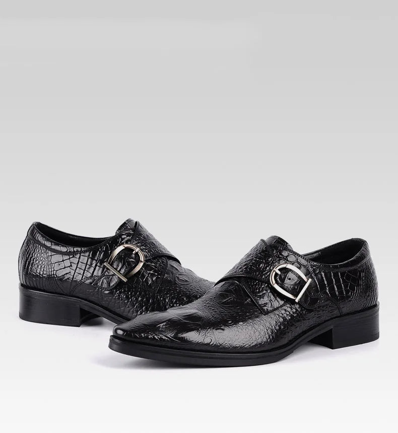 Monkstrap Harry Croc Embossed VES - č. 11