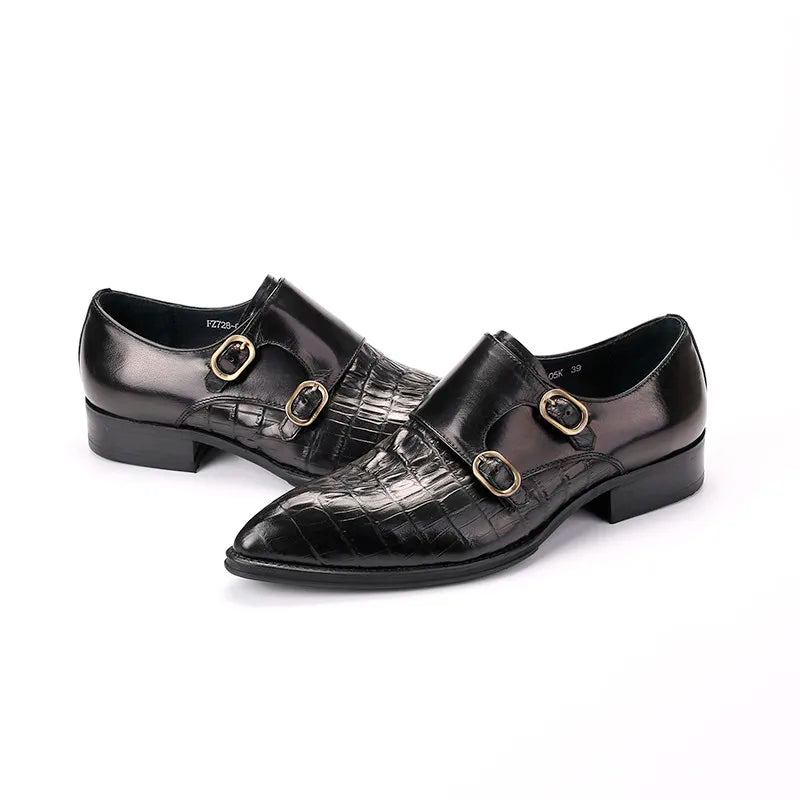 Monkstrap Charles Croc Embossed VES - No. 29