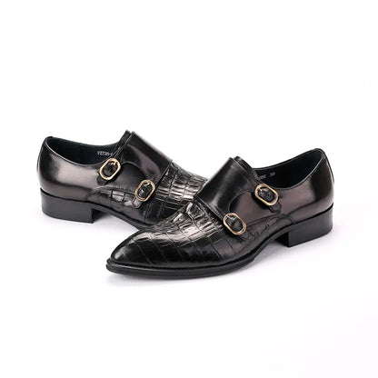 Monkstrap Charles Croc Embossed VES - č. 29