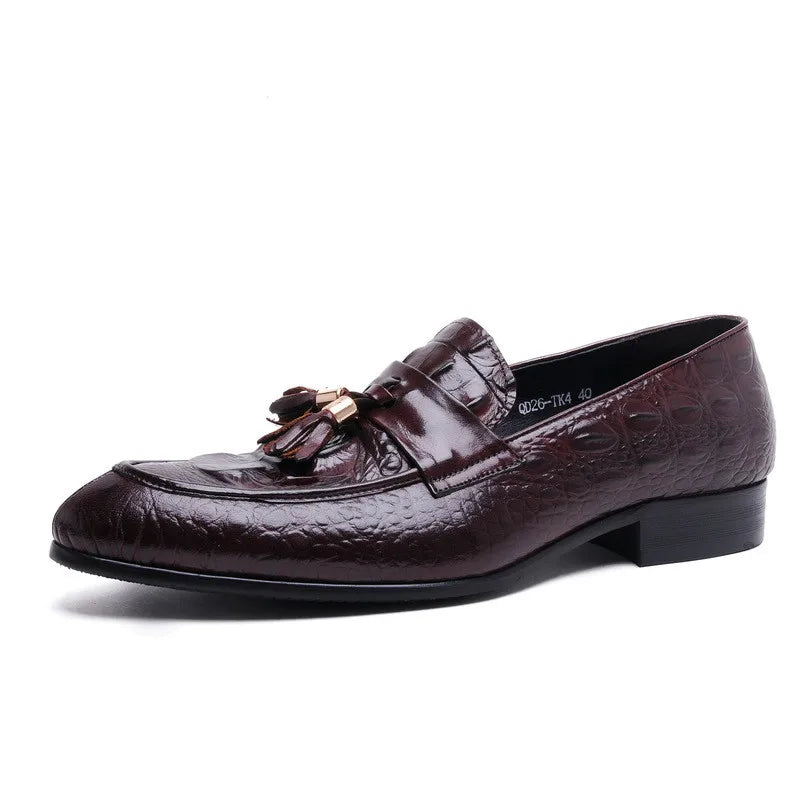 Loafer James Croc Embossed Tasseled VES - č. 54