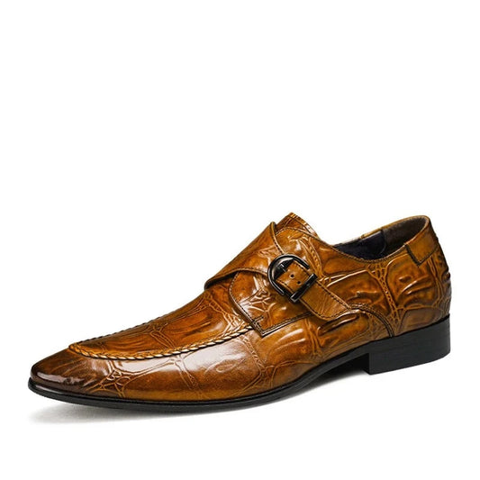 Monkstrap Ronald Croc Embossed