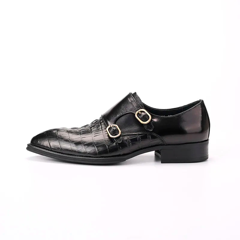 Monkstrap Charles Croc Embossed VES - č. 29