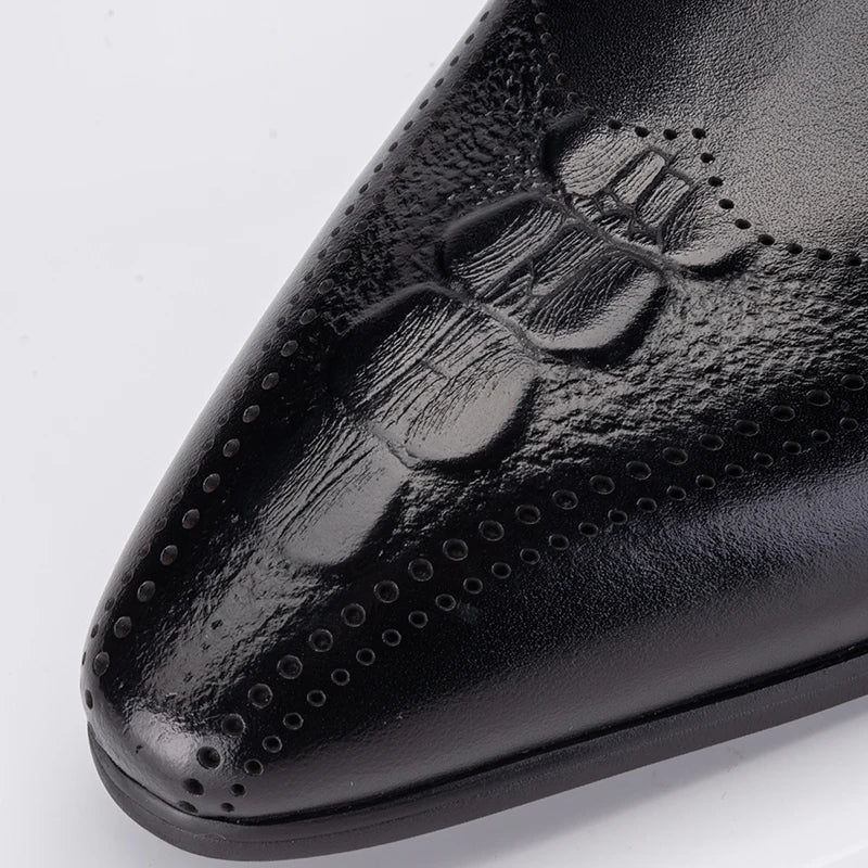 Derby Sydney Croc Embossed Brogued VES - No. 6