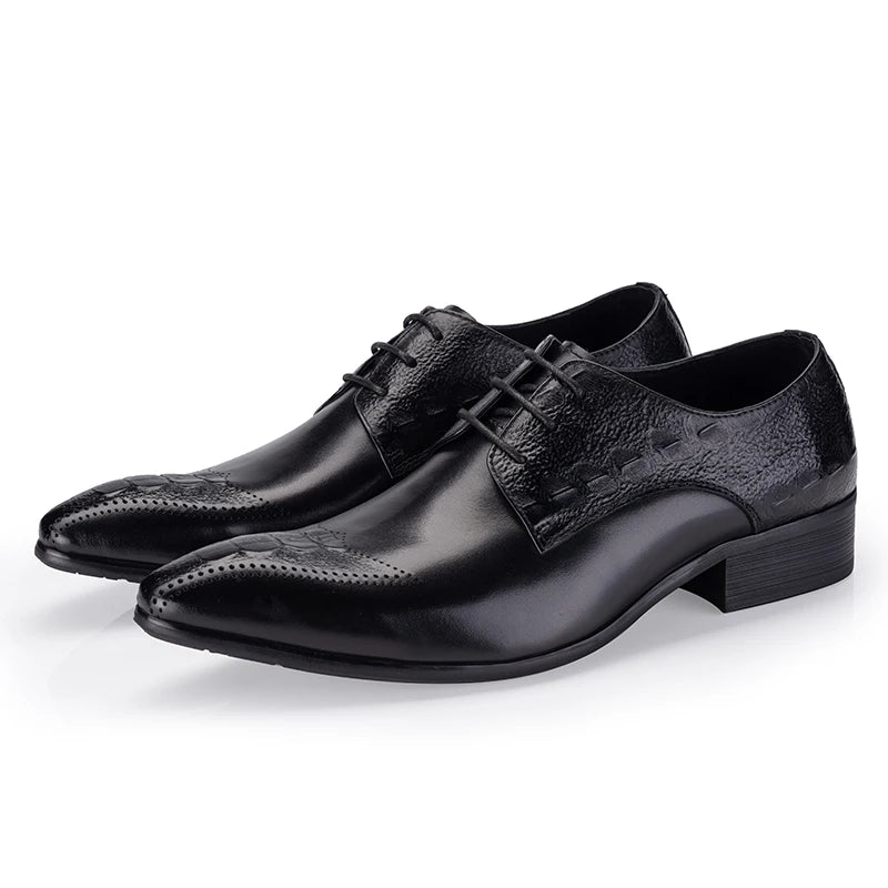 Derby Sydney Croc Embossed Brogued VES – č. 6