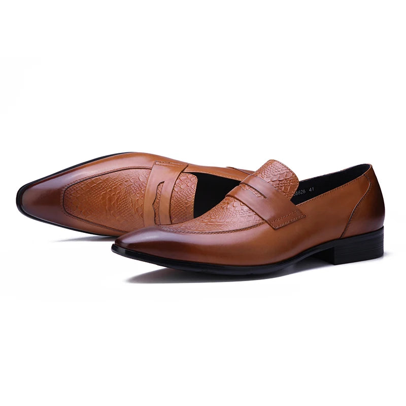 Loafer Arthur Apricot Embossed VES - No. 15