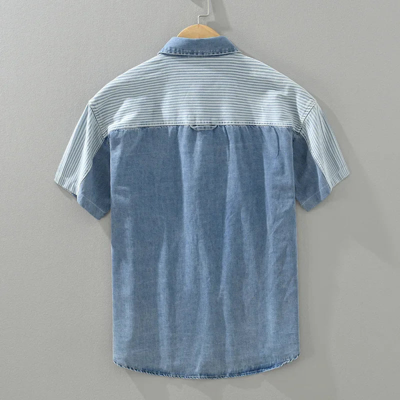 Shirt Denim Cotton Sansone - VES. No.36