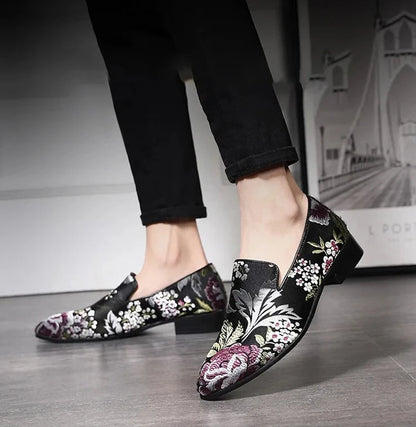 Loafer Legendary Flowers Black Giovanni Marchetti VES - No. 11