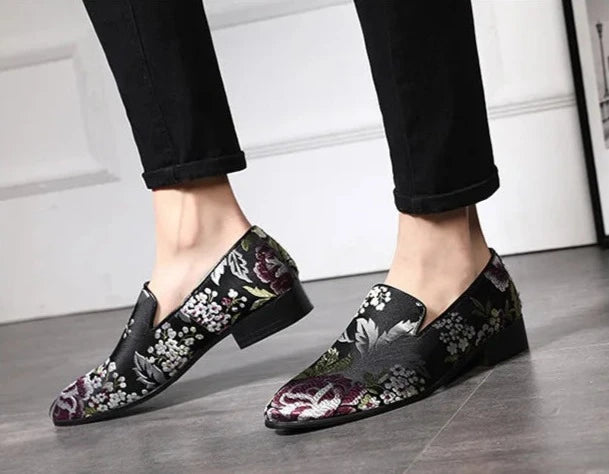 Loafer Legendary Flowers Black Giovanni Marchetti VES - No. 11