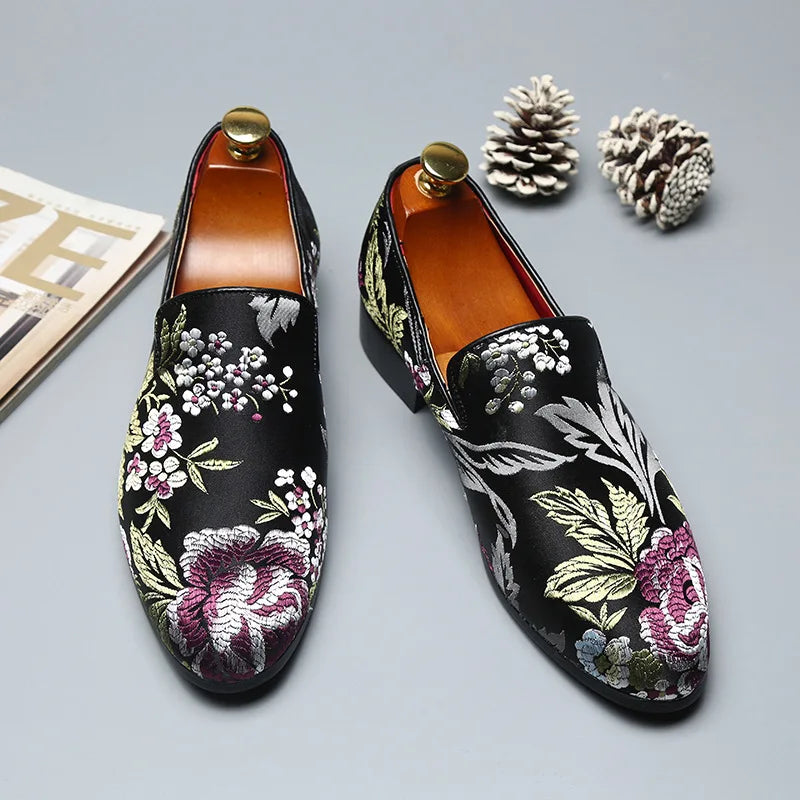 Loafer Legendary Flowers Black Giovanni Marchetti VES - No. 11