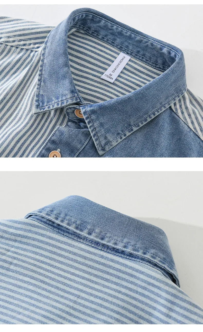 Shirt Denim Cotton Sansone - VES. No.36