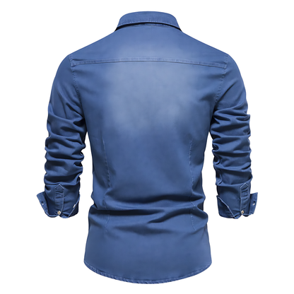 Alessandro Adaptive Fit Cotton Denim Shirt VES - No.2