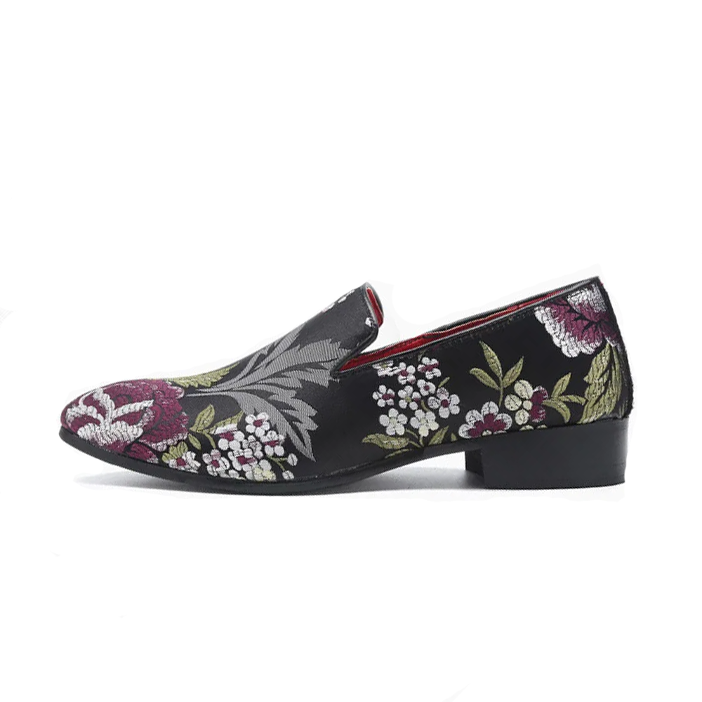 Loafer Legendary Flowers Black Giovanni Marchetti VES - No. 11