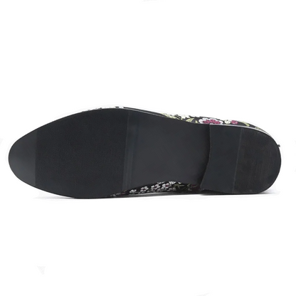 Loafer Legendary Flowers Black Giovanni Marchetti VES - č. 11