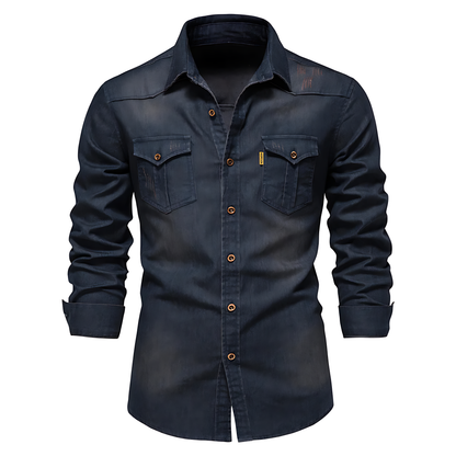 Alessandro Adaptive Fit Cotton Denim Shirt VES - No.2