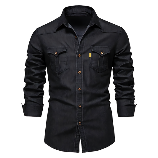 Alessandro Adaptive Fit Cotton Denim Shirt VES - No.2